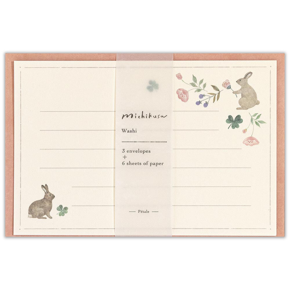 Letter Set Michikusa - Rabbit