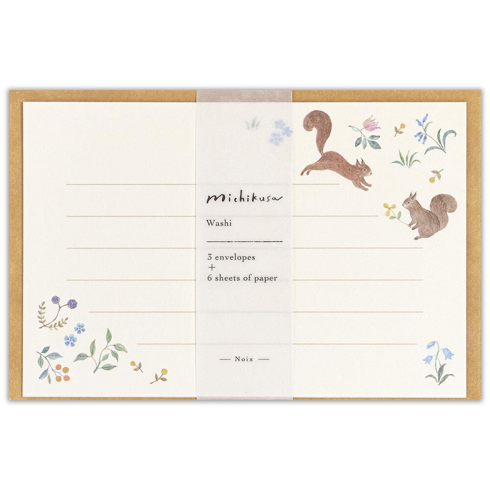 Letter Set Michikusa - Squirrel