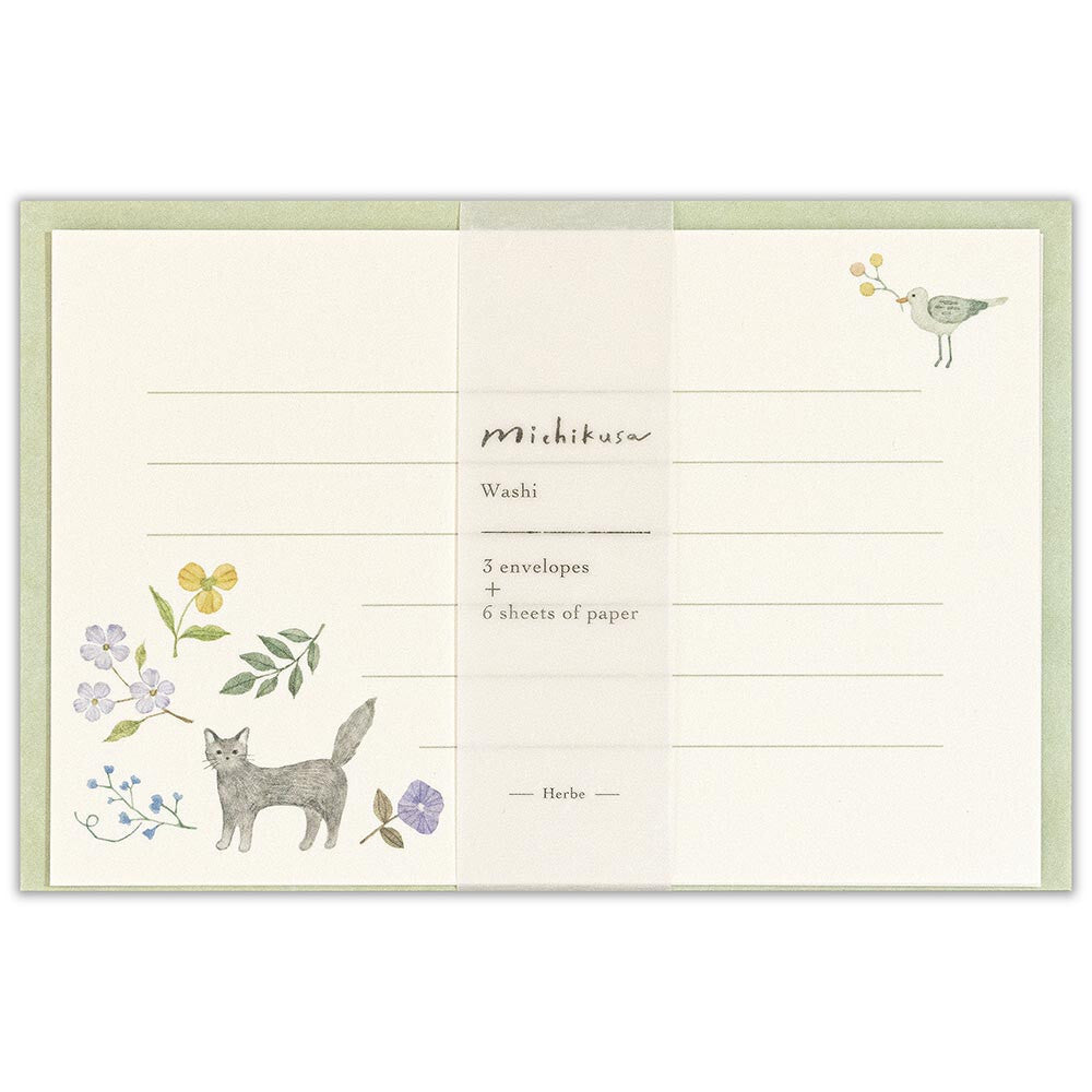 Letter Set Michikusa - Cat