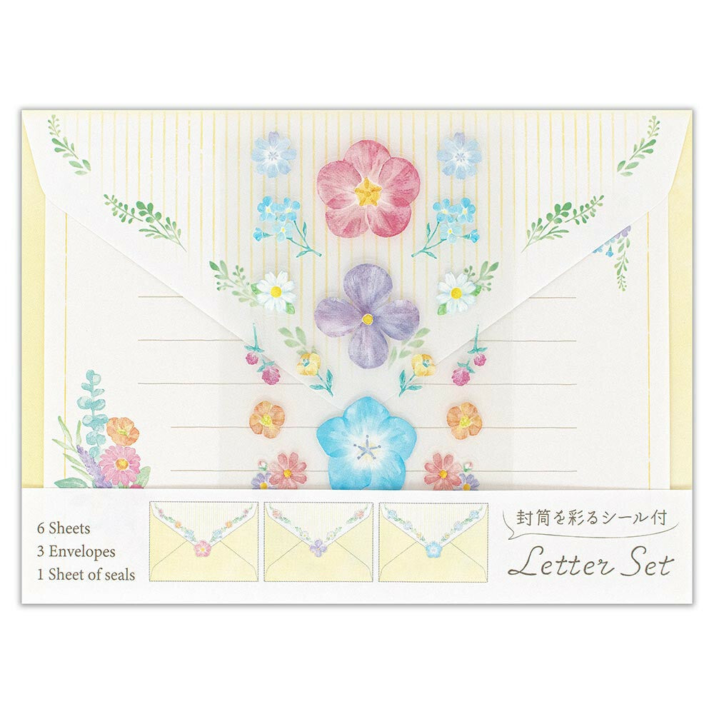 Letter set Envelope - Flower