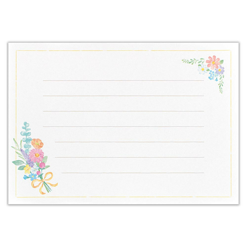 Letter set Envelope - Flower