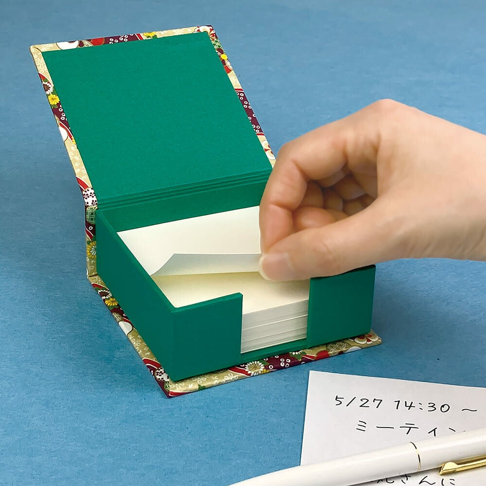 Wagamikoji Memo Pad Yuzen Nagashi ni Hana