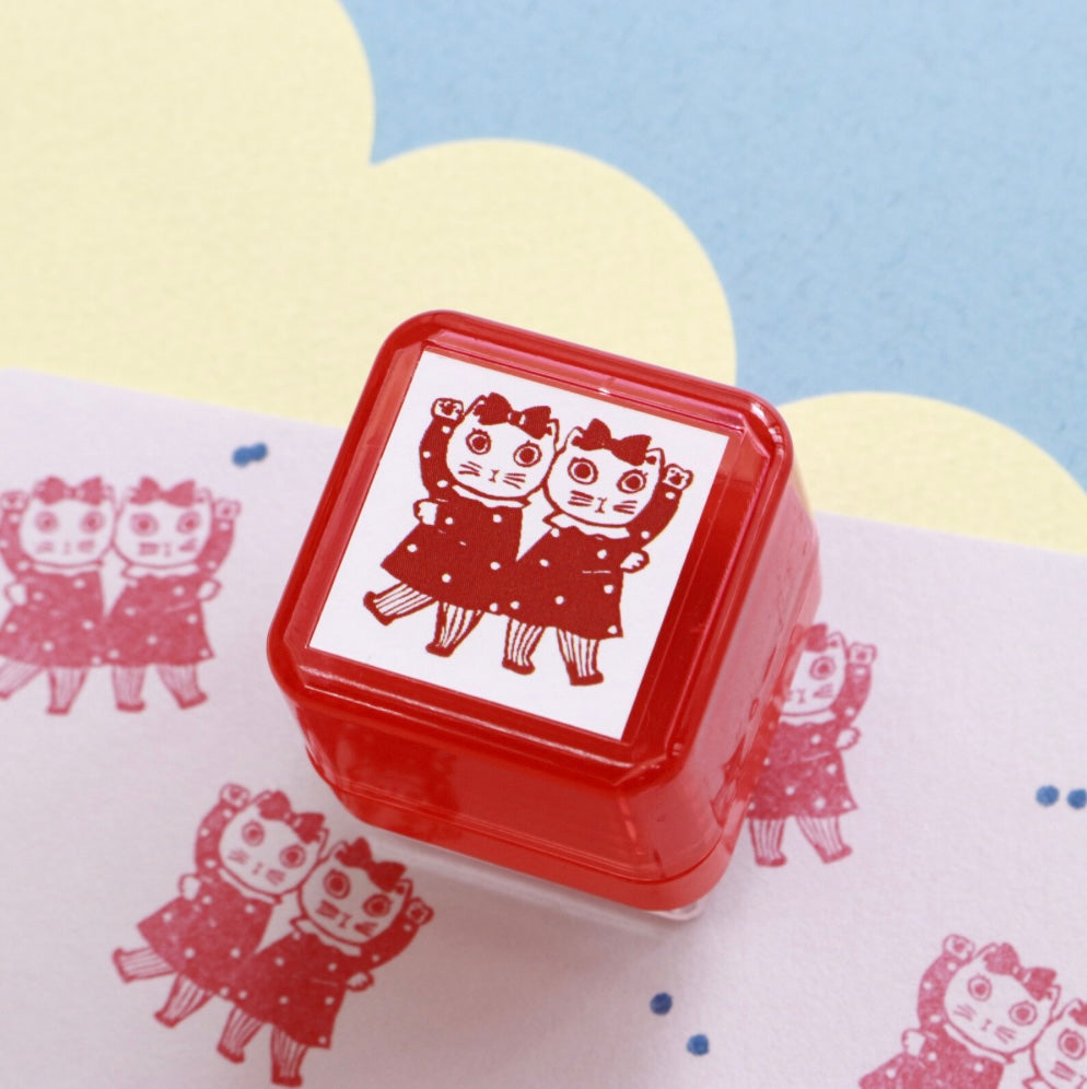 Yumi Kitagishi || Stamp Portable Push-button 3 Types Pre-inked