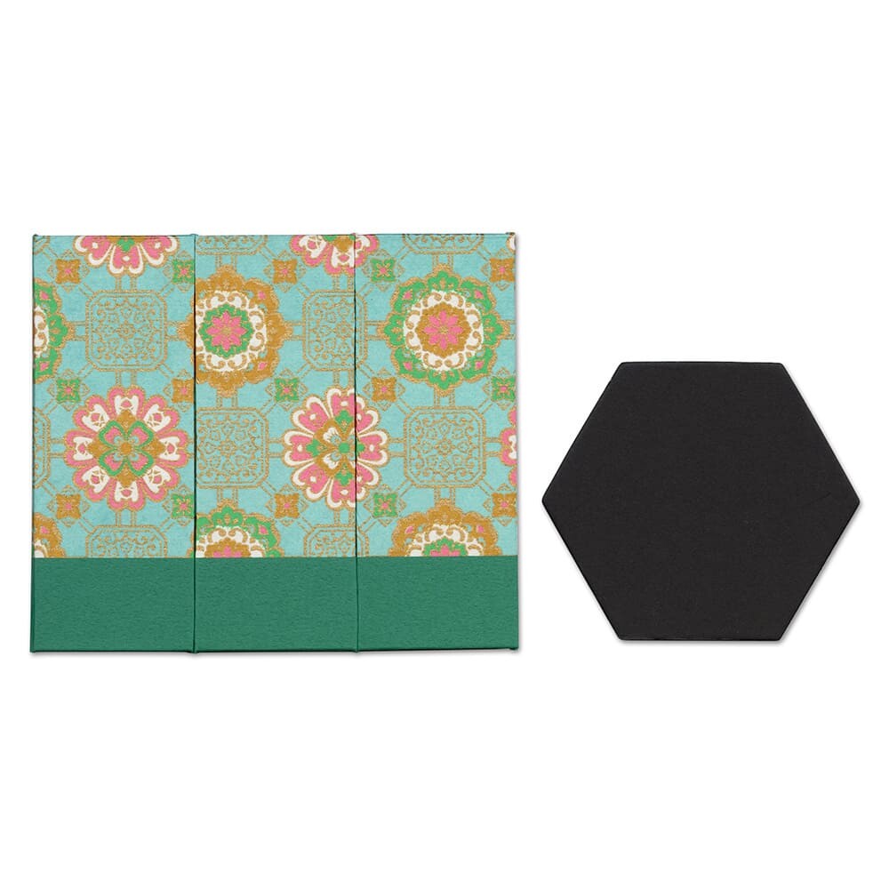 Wagamikoji - Foldable Hexagonal Pen Holder, Shokue Pattern