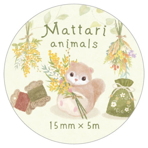 Mattari Animals Washi Tape - Day Momonga