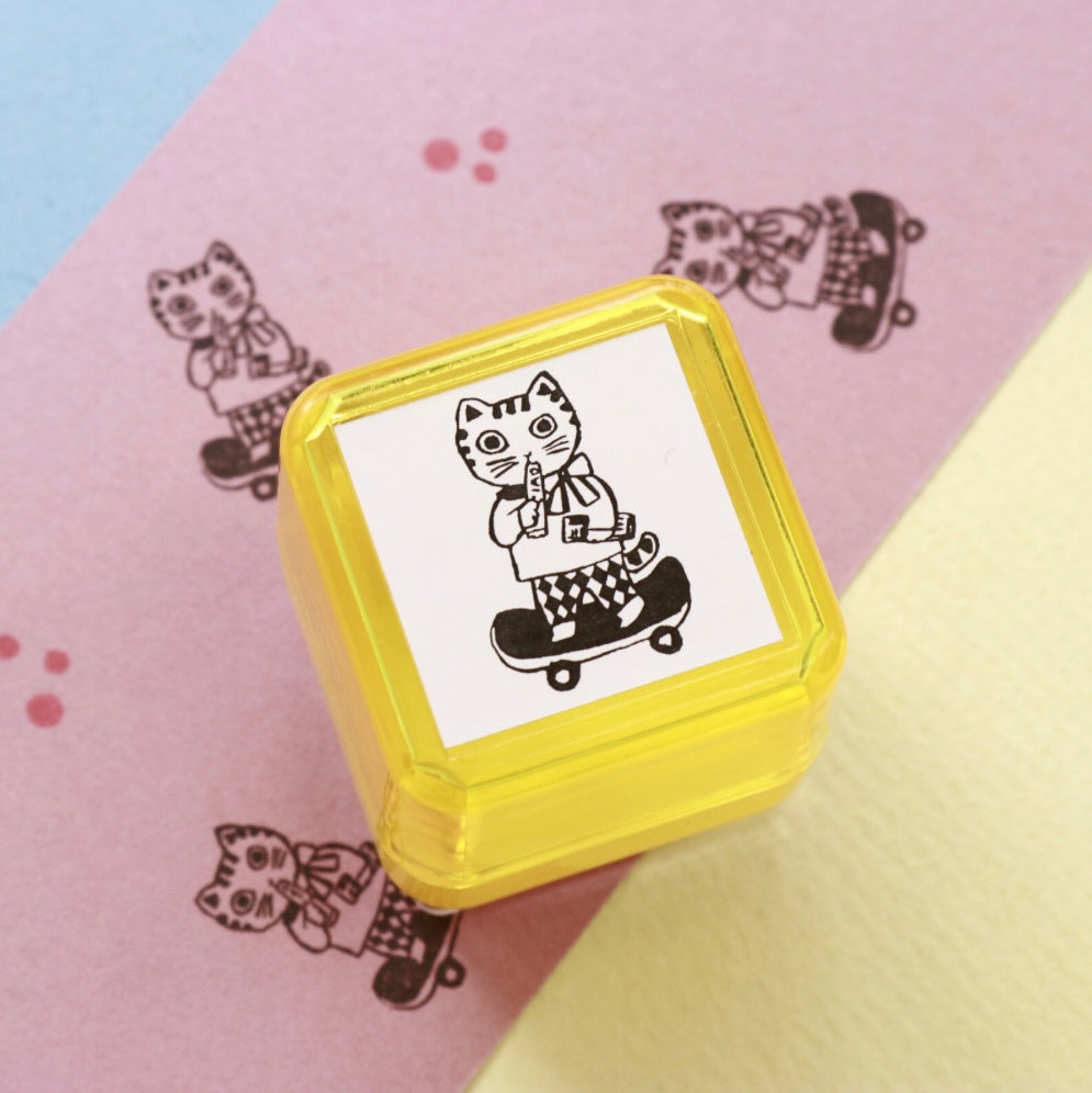 Yumi Kitagishi || Stamp Portable Push-button 3 Types Pre-inked