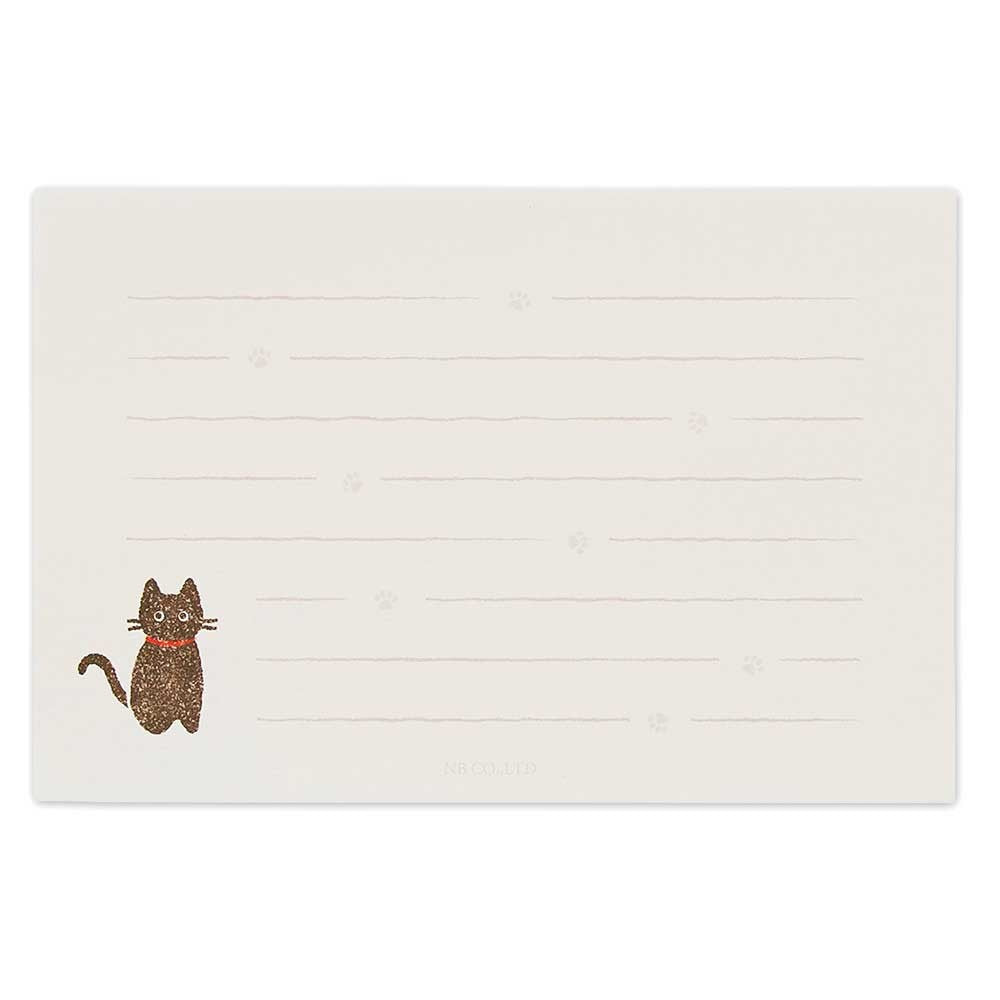 Letter Set Envelope - Black Cat