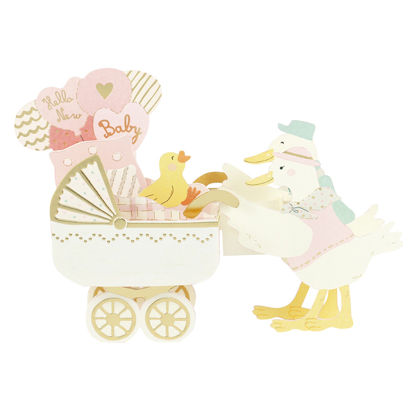 Baby Pop-Up Card - Duck