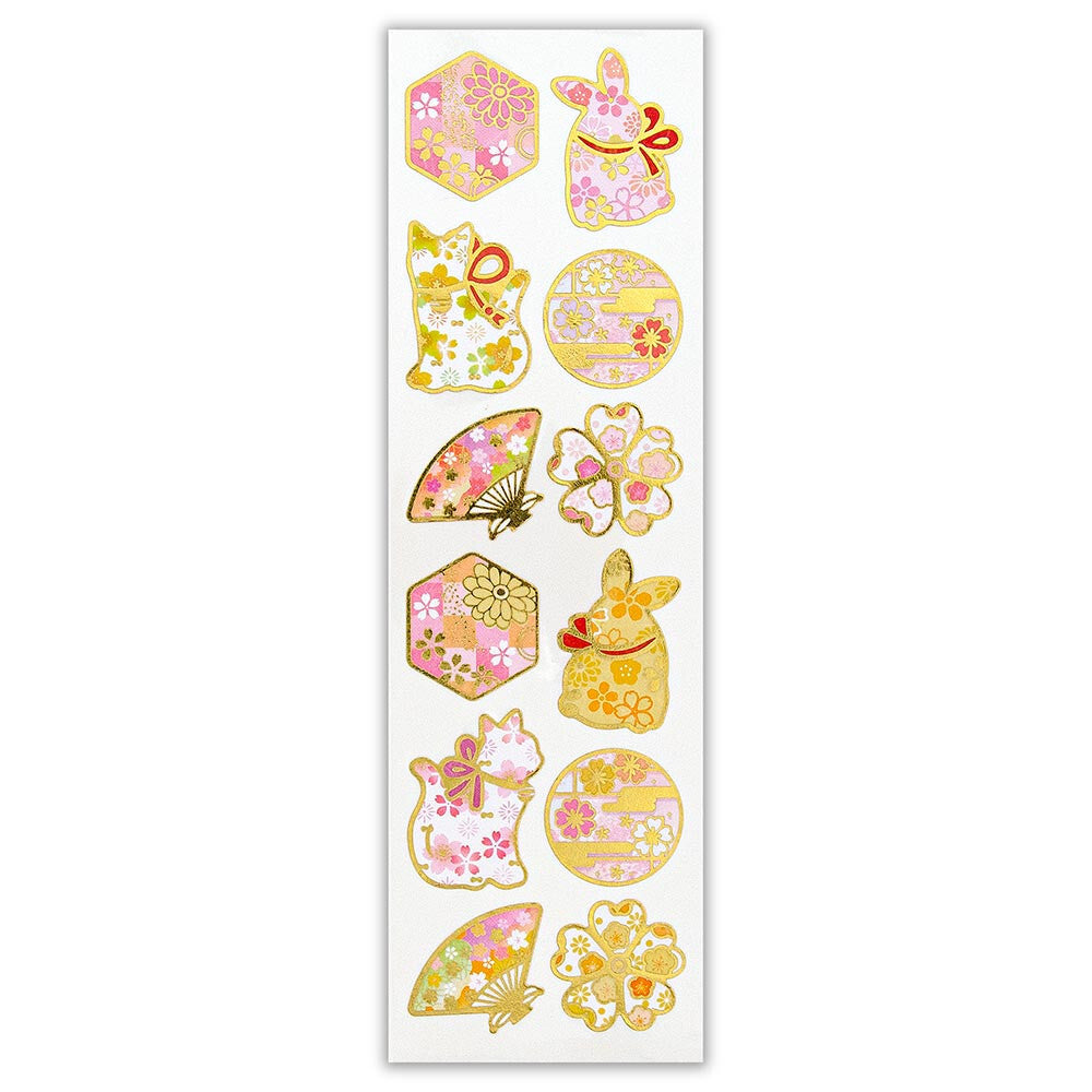 Stickers - Pink Sakura shapes
