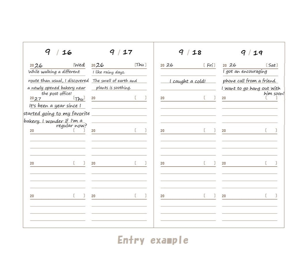 Daigo Easy Journal Diary 3 Years / 5 Years