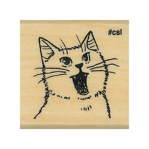 Kodomo No Kano Stamp Open Mouth Cat