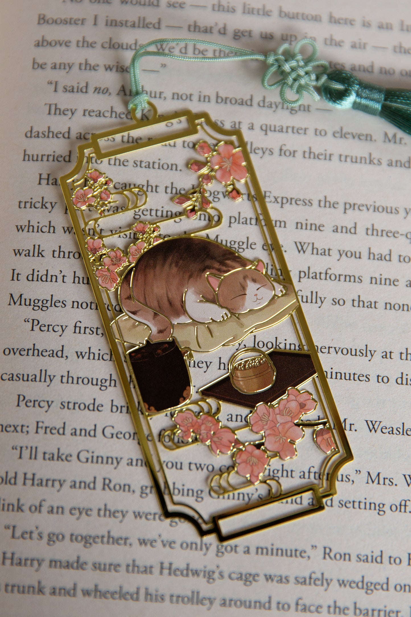 Bookmark Cozy Cat - Autumn