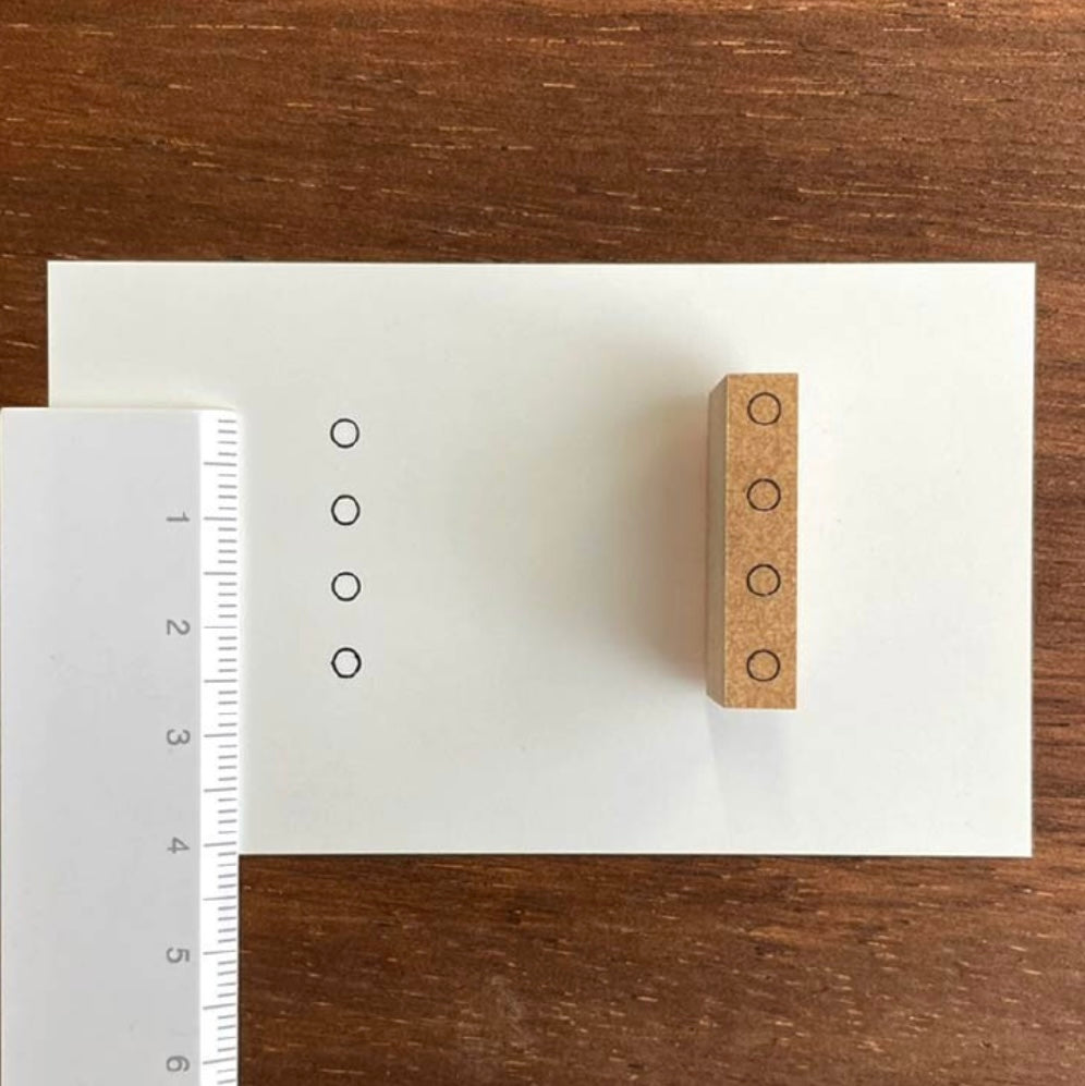 Stamp Marche Check Box, Round 24mm