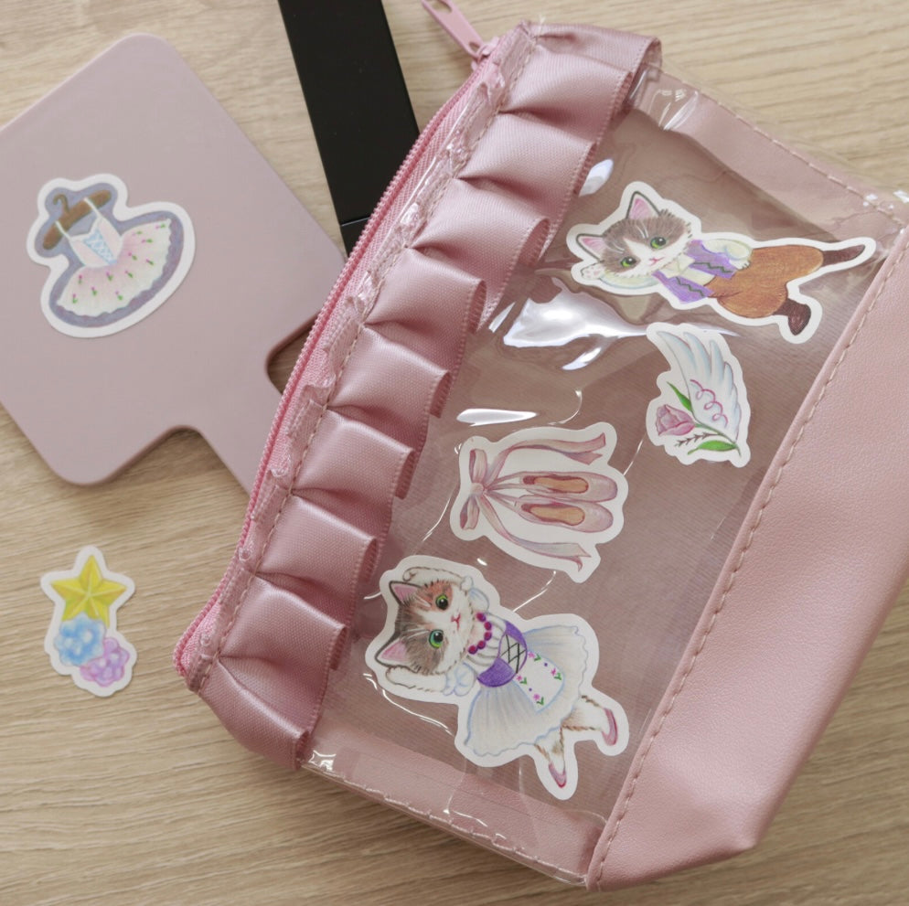 SANBY x Arisa Shimoda Multi-Sticker - Ballet Cat