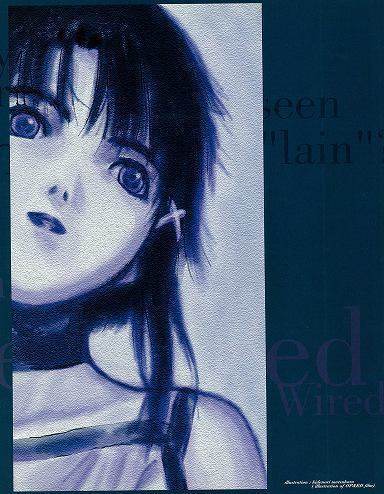 Visual Experiment "lain" from serial experiments lain the TV series