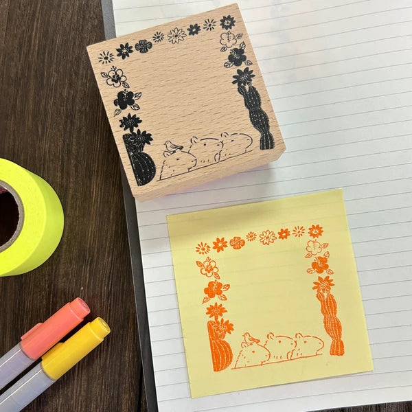 Alte Wood Stamp - Capybara Border