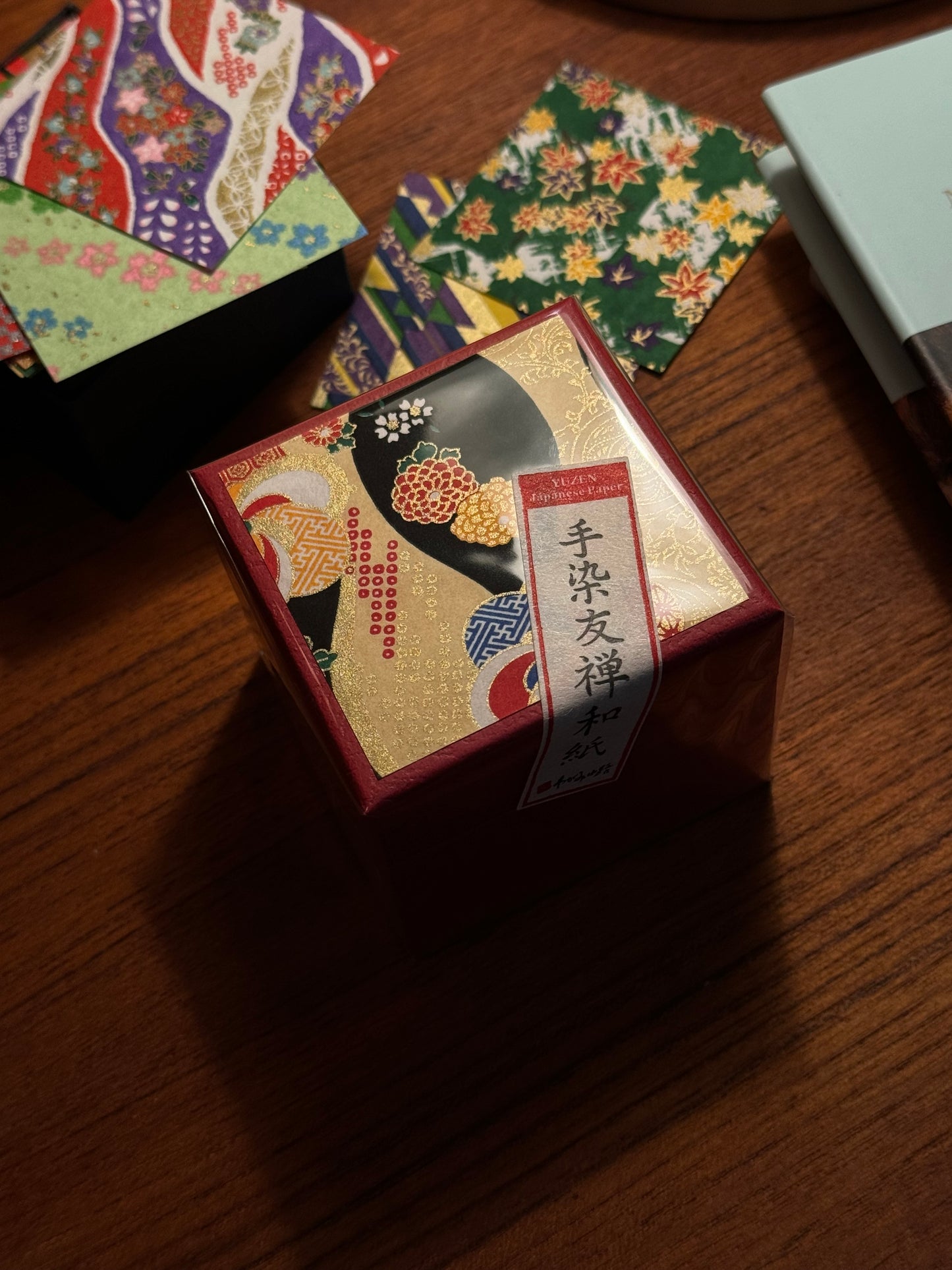 Yuzen Origami Paper Box – Red