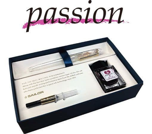 Sailor Kitera Fountain Pen - Junior Profit Set (MF Nib) - Passion