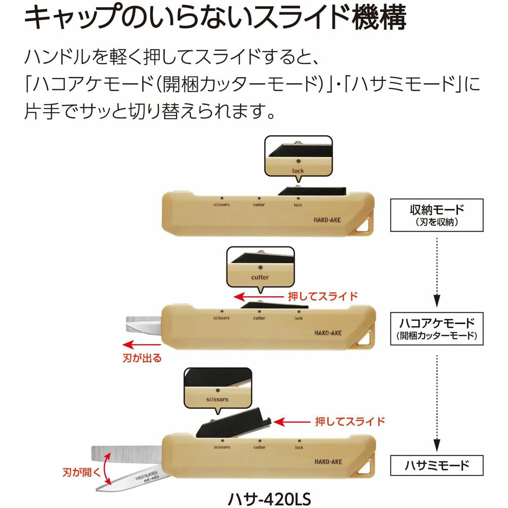 KOKUYO Hakoake 2 Way Portable Scissors