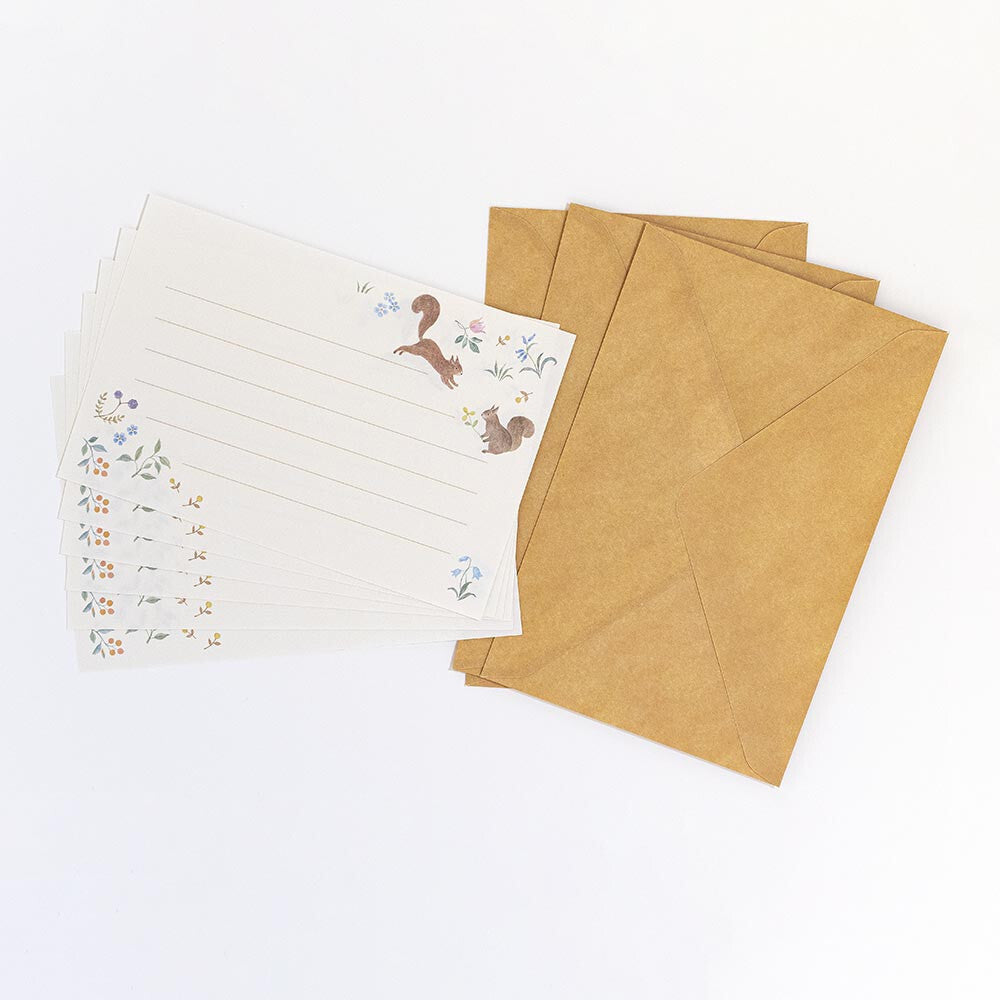 Letter Set Michikusa - Squirrel