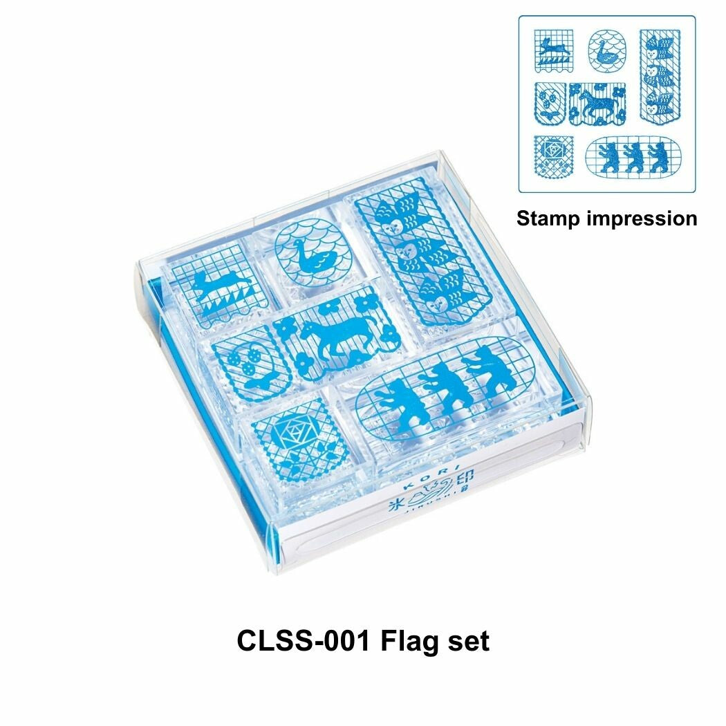 Kori Jirushi Ice Cube Stamps 6 Piece Set