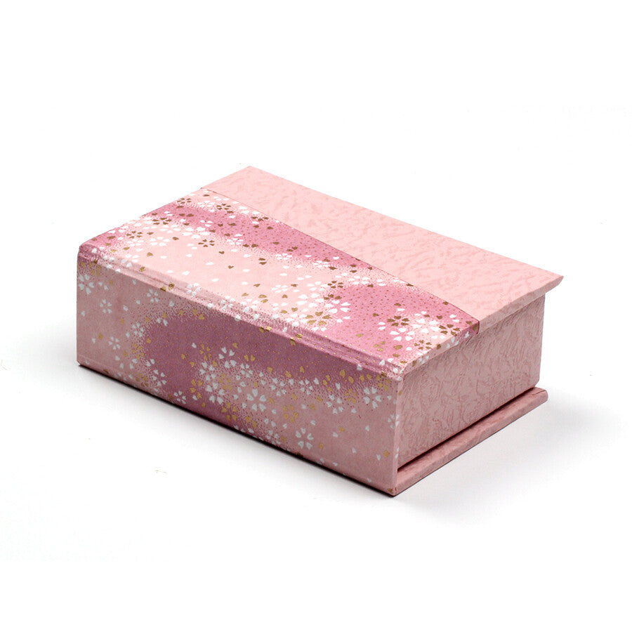Yuzen Paper Card Box || Cherry Blossom Design