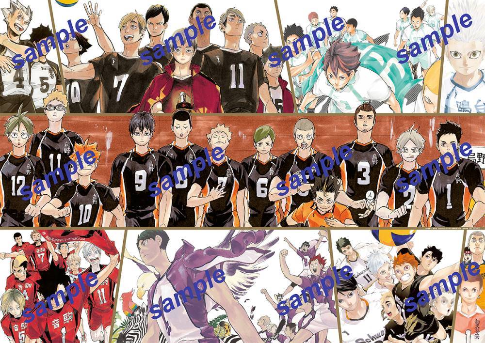 Sportiva Volleyball Special SV League Special Issue Vol.4 [Appendix] "Haikyu!!" Best Bout Visual Book Chosen by SV Leaguers, Poster