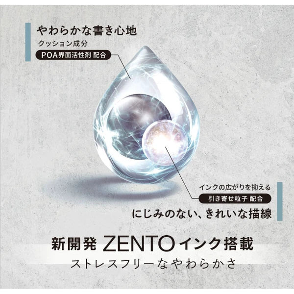Uni-Ball Zento Standard Ballpoint Pen 0.38mm, 0.5mm