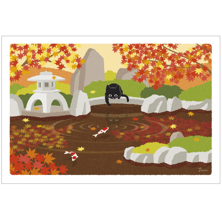 [Moritori Toshinori] Tabineko Koi Pond - Postcard