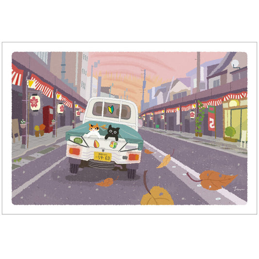 [Moritori Toshinori] Tabineko on the way - Postcard