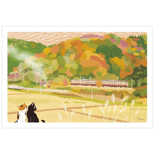 [Moritori Toshinori] Tabineko Countryside view - Postcard