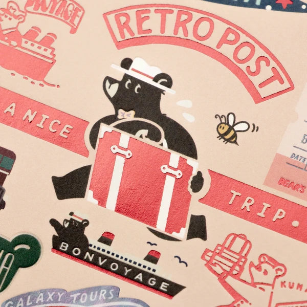[ob1toy || オビワン] - Traveling Bear Postcard