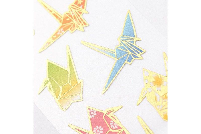 Stickers - Gold Foil Paper Crane