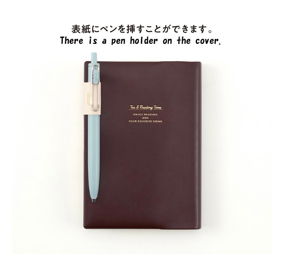 Book Cover Tea & Diary Time Diary Journal Notebook - A6