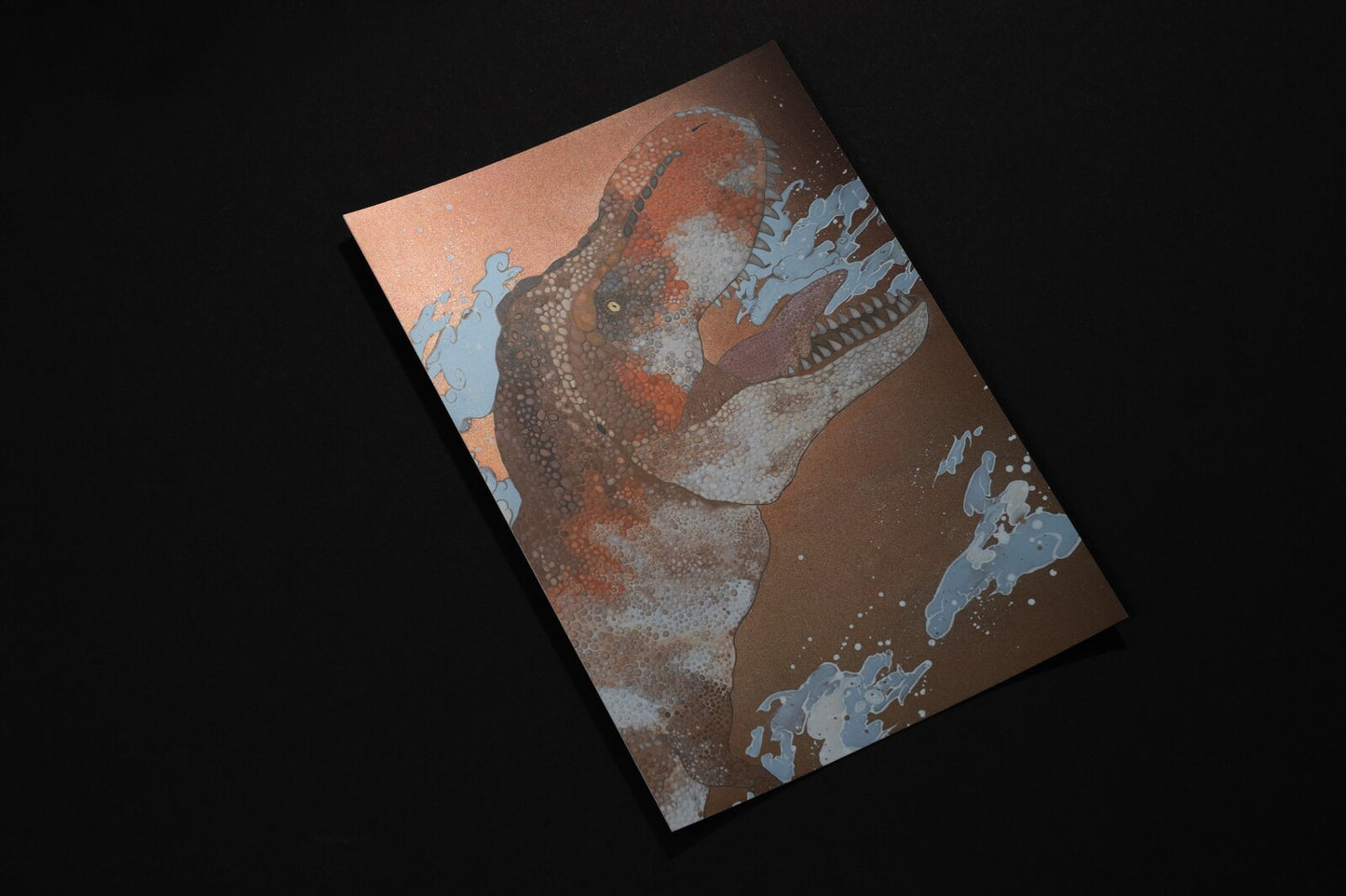 Kano Art Style Postcard - JD46 Dawn T-Rex