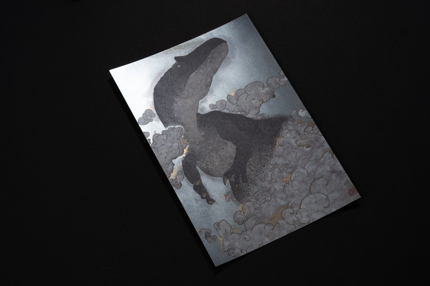 Kano Art Style Postcard - JD45 Phantom Allosaurus