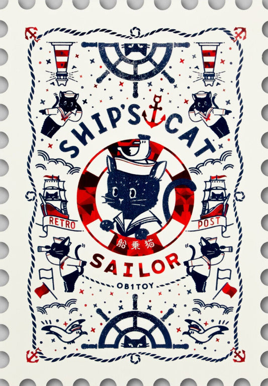 [ob1toy || オビワン] - Ship’s Cat Postcard