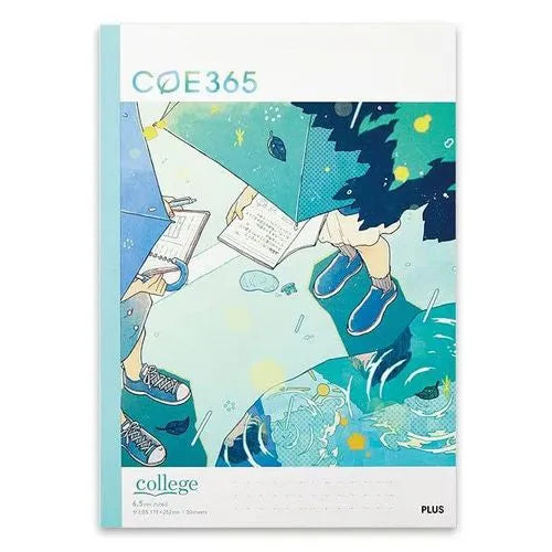 COE365 college Notebook Semi B5 6.5mm Ruled - A Rainy Day (30 Sheets)