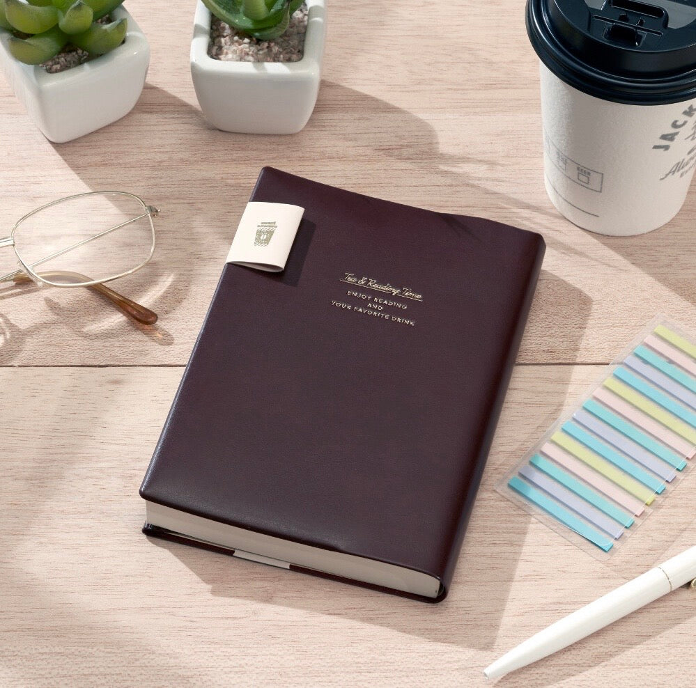 Book Cover Tea & Diary Time Diary Journal Notebook - A6