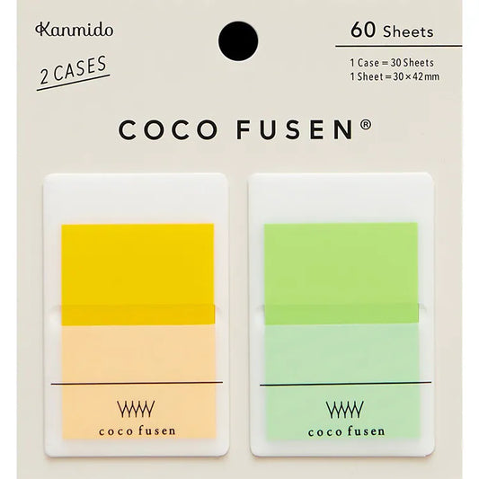 KANMIDO Sticky Notes Color COCO FUSEN Large -60 Sheets - 30x42mm