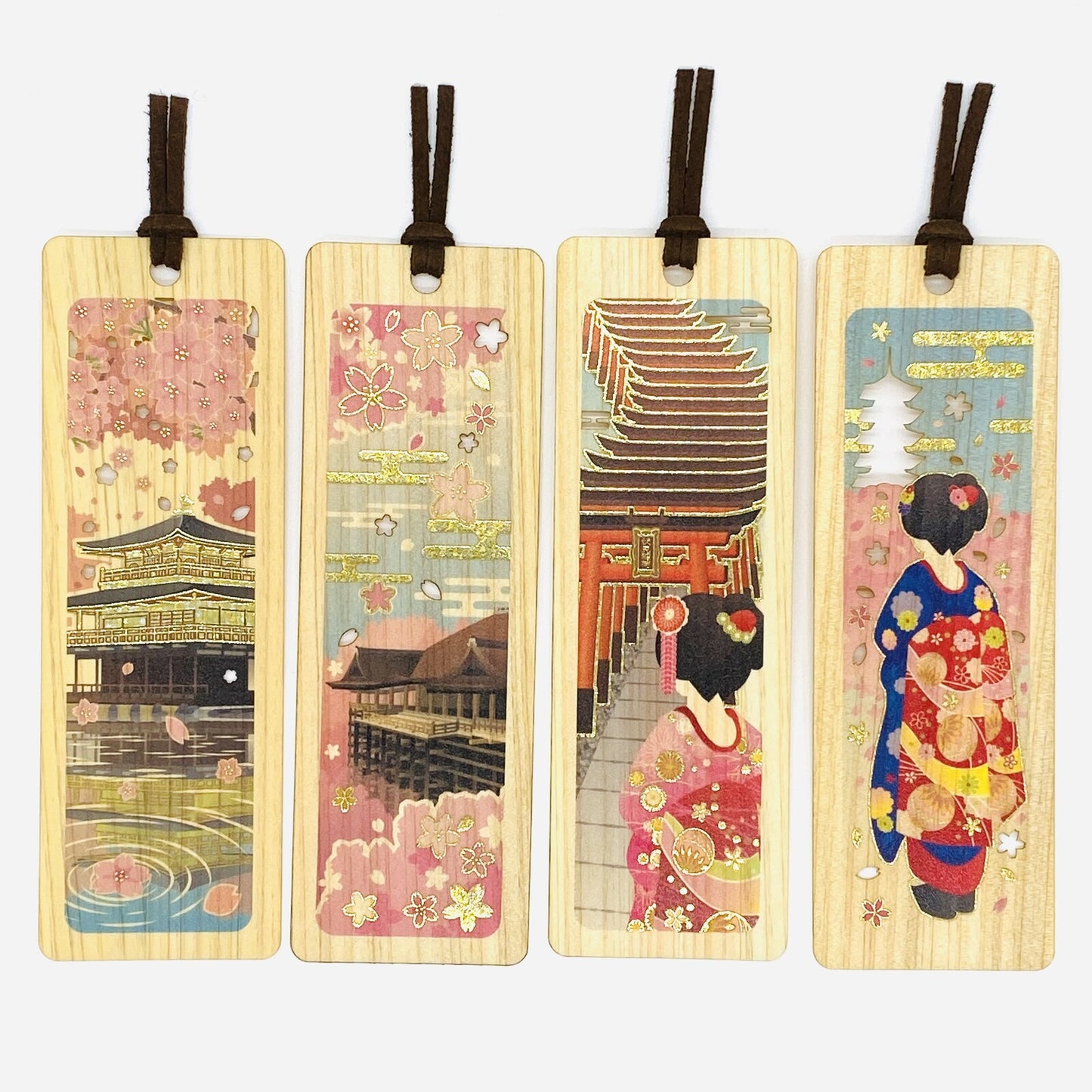 Kyoto Sakura - Cypress Bookmark Collection