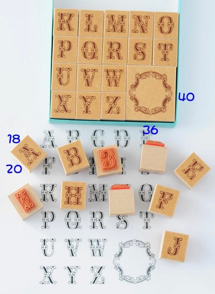 Alphabet Stamp Set Deco