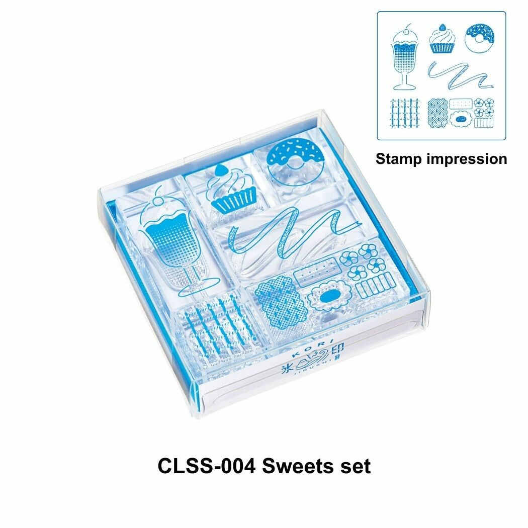 Kori Jirushi Ice Cube Stamps 6 Piece Set