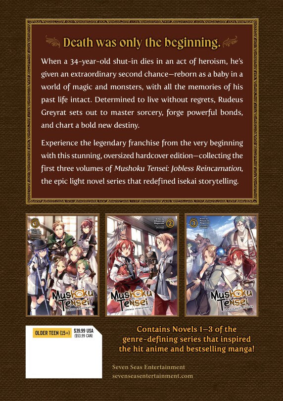 Mushoku Tensei: Jobless Reincarnation Deluxe Edition 1 (Light Novel) (Vol. 1-3 Hardcover Omnibus) [English Edition]