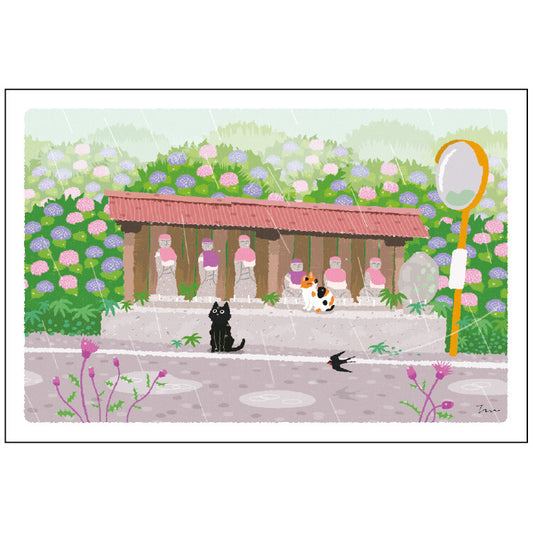 [Moritori Toshinori] Tabineko Temple - Postcard