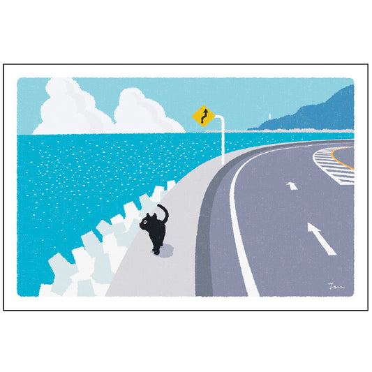 [Moritori Toshinori] Tabineko Roads - Postcard