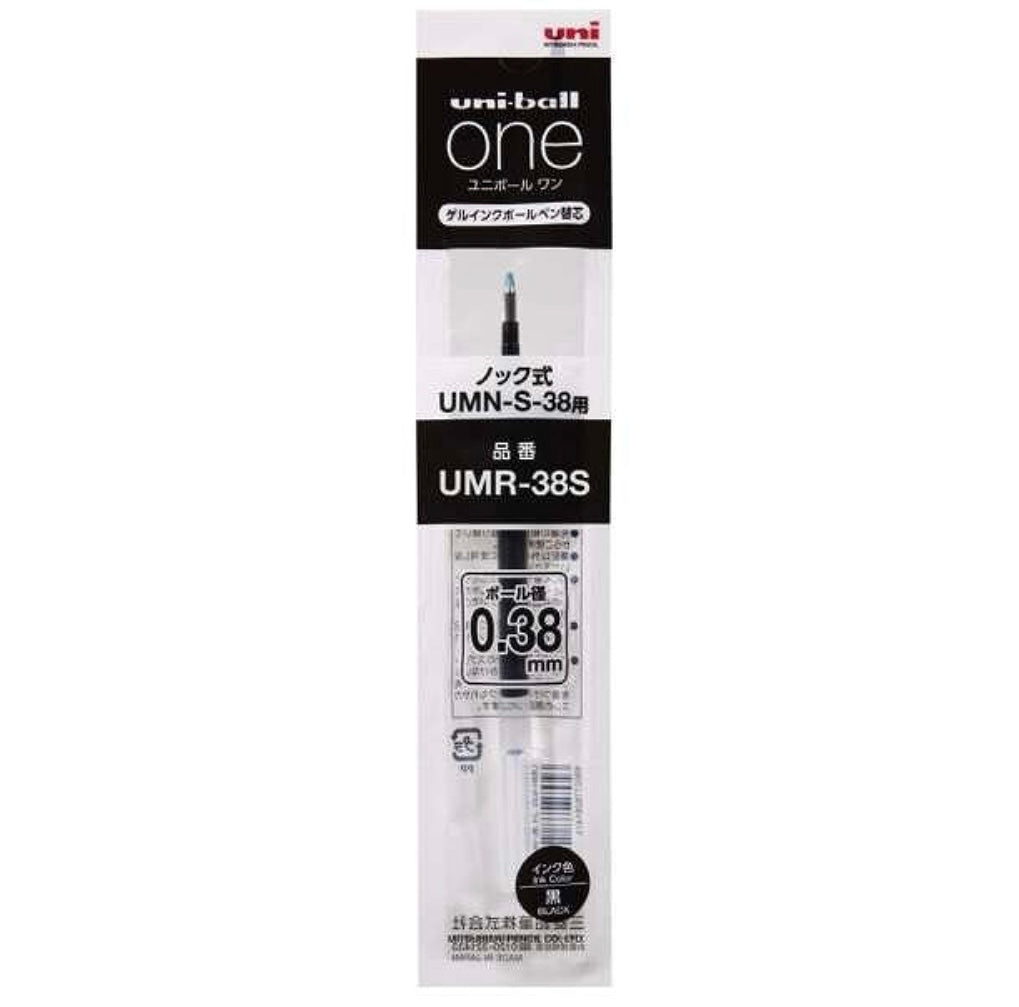 Mitsubishi Uni-Ball ONE Ballpoint Pen Refill Black, Blue, Red 0.38mm