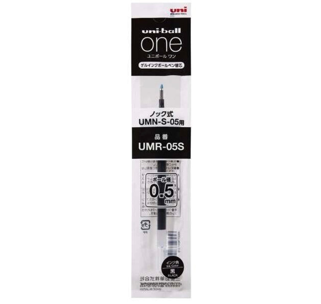 Mitsubishi Uni-Ball ONE Ballpoint Pen Refill Black, Blue, Red 0.5mm
