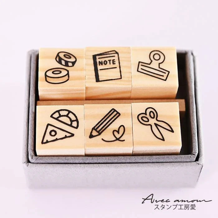 Mini Stamp Set of 6 - Stationery