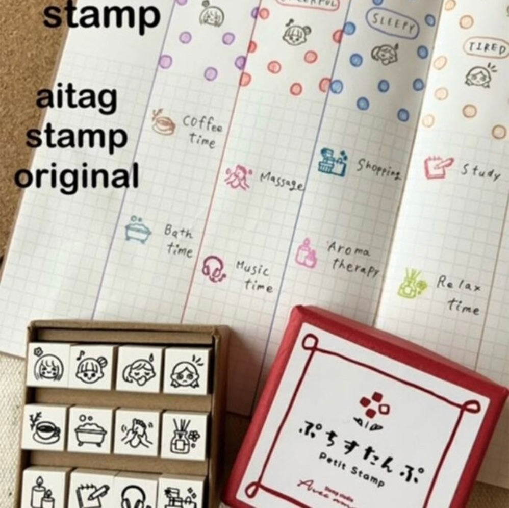 Petit Icon Stamps Mood Set of 12